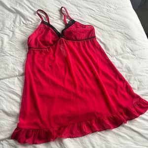 Jolinesse red camisole top sleepwear nightwear medium